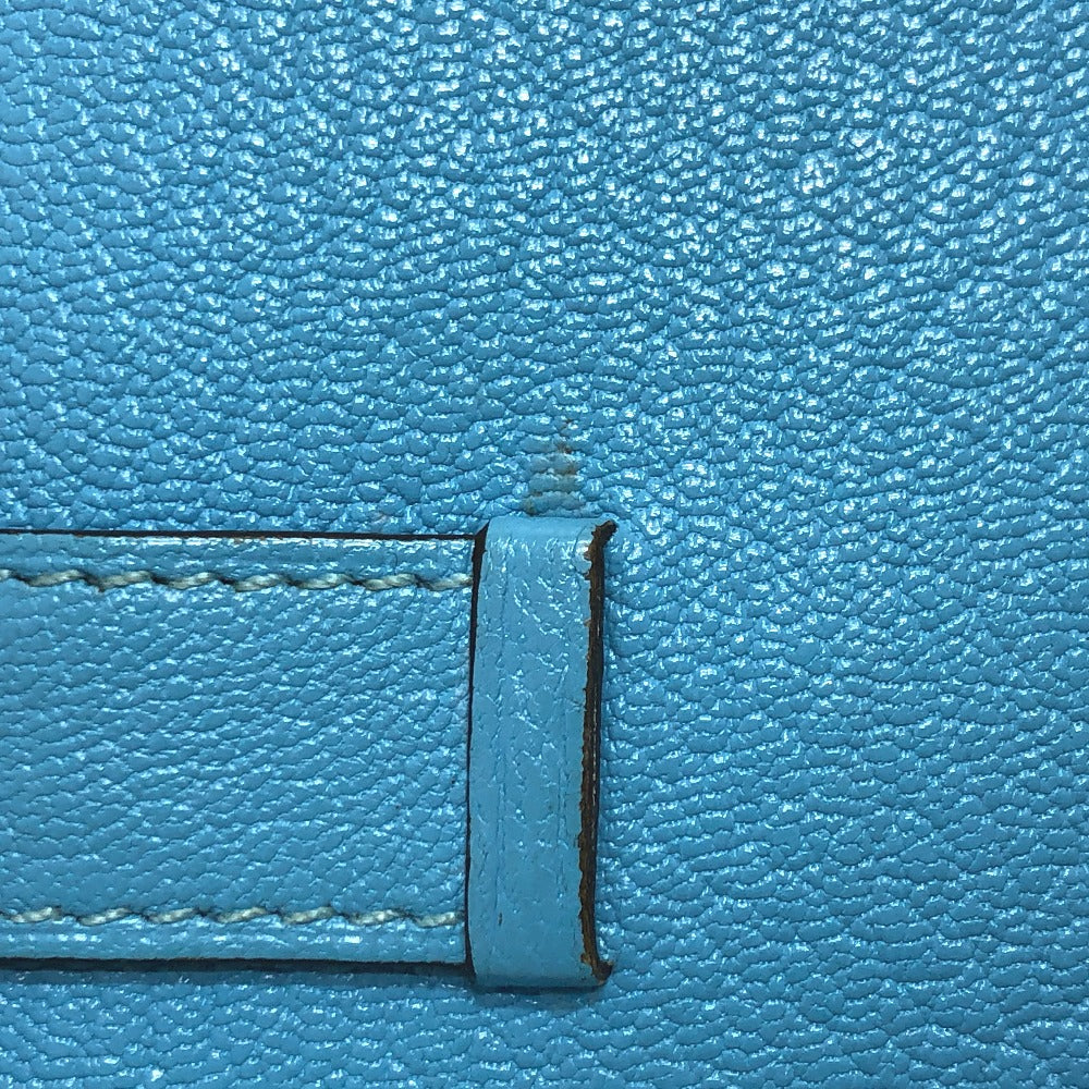 HERMES ベアン ミニ コンパクト カードケース シェーブルコロマンデル レディース ブルー