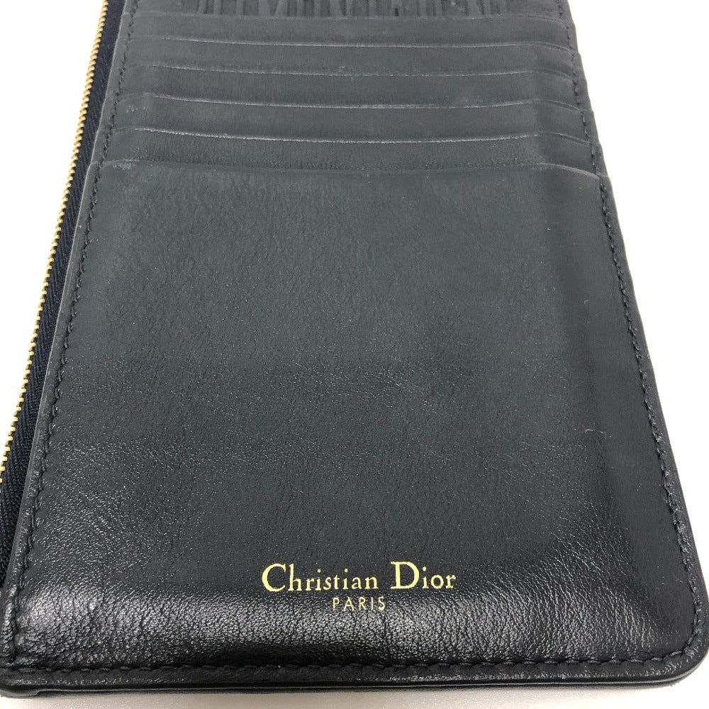 Dior オブリーグ フォンケース ウォレット 斜め掛けバッグ 肩掛けバッグ カバン バッグ ショルダーバッグ キャンバス レディース ネイビー