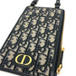 Dior オブリーグ フォンケース ウォレット 斜め掛けバッグ 肩掛けバッグ カバン バッグ ショルダーバッグ キャンバス レディース ネイビー