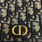 Dior オブリーグ フォンケース ウォレット 斜め掛けバッグ 肩掛けバッグ カバン バッグ ショルダーバッグ キャンバス レディース ネイビー