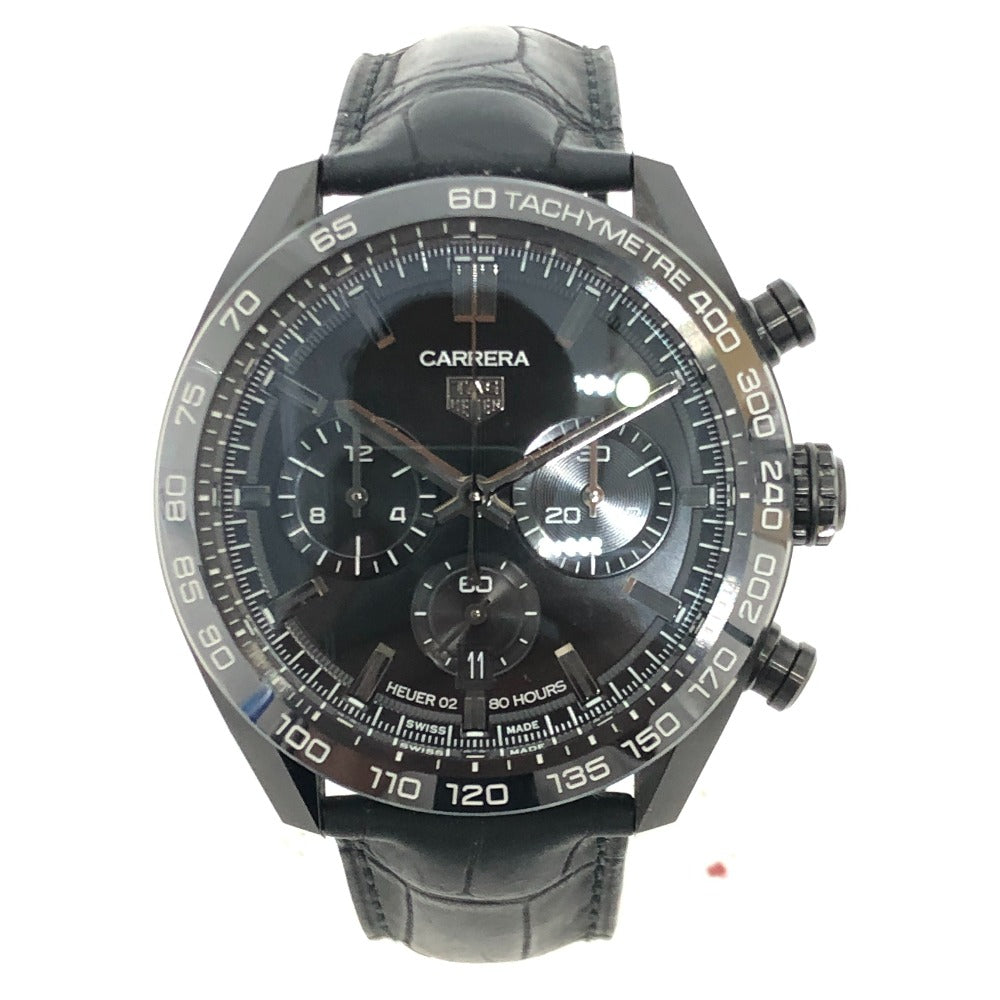 TAG HEUER CBN2A1G.FC6501 Carrera Calibre Heuer 02 Japan Black Edition Automatic Watch Watch Watch SS Men's Black