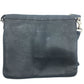 GUCCI 233329 All-Leather Business Bag with No Gusset, A4 Document Storage, Crossbody/Shoulder Bag, Men's, Gray/Dark Gray