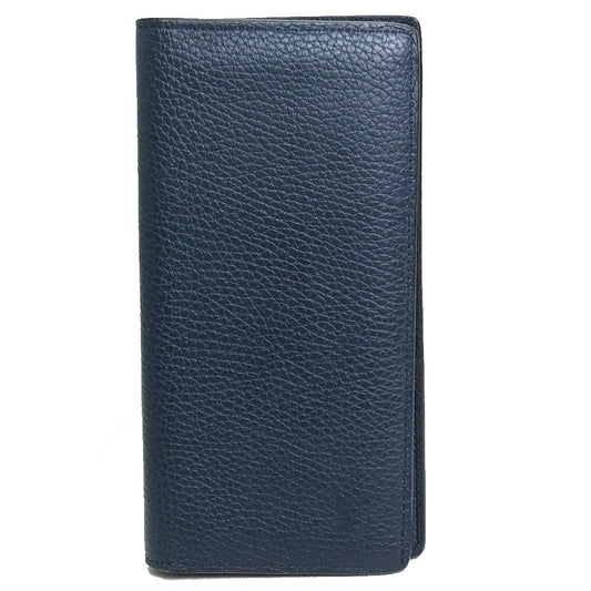 LOUIS VUITTON M58818 ポルトフォイユ・ブラザ 二つ折り 長財布 トリヨン メンズ オセアン ネイビー