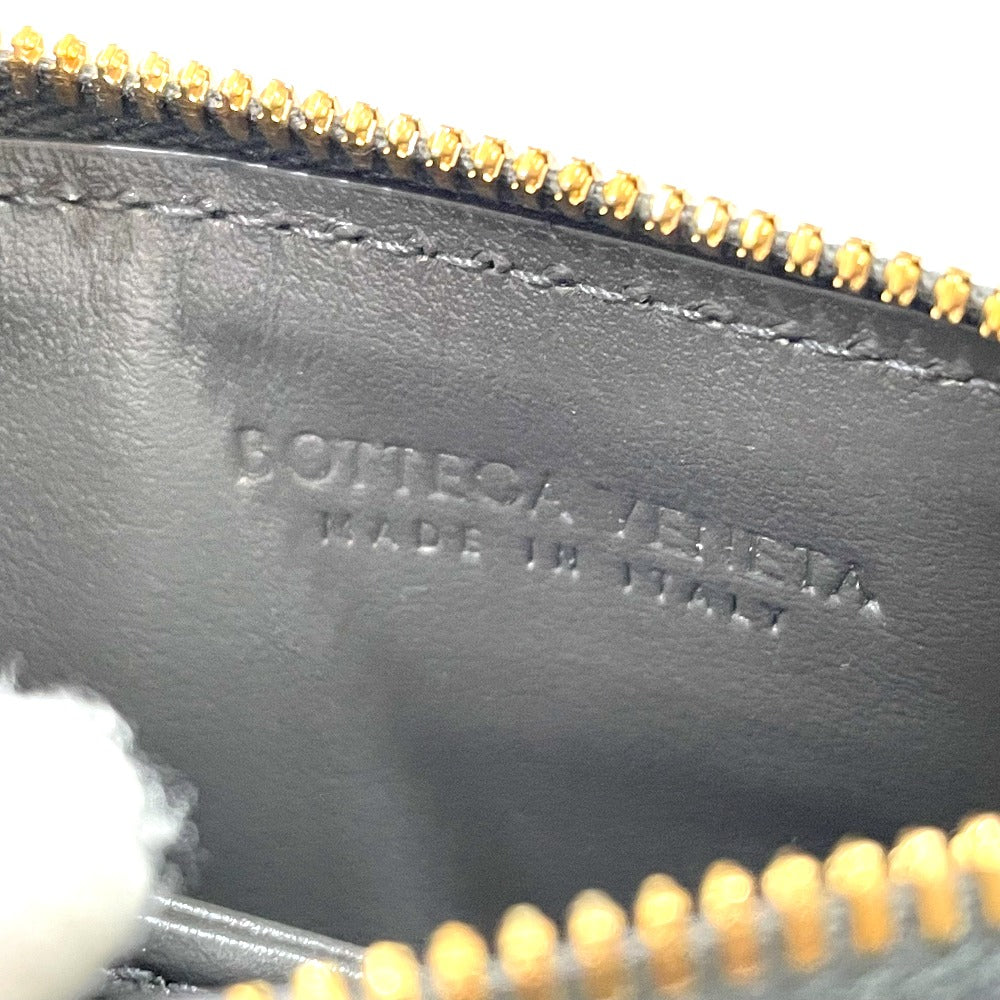 BOTTEGA VENETA Intrecciato Key Pouch, Coin Purse, Leather, Unisex, Khaki