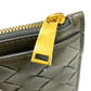 BOTTEGA VENETA Intrecciato Key Pouch, Coin Purse, Leather, Unisex, Khaki