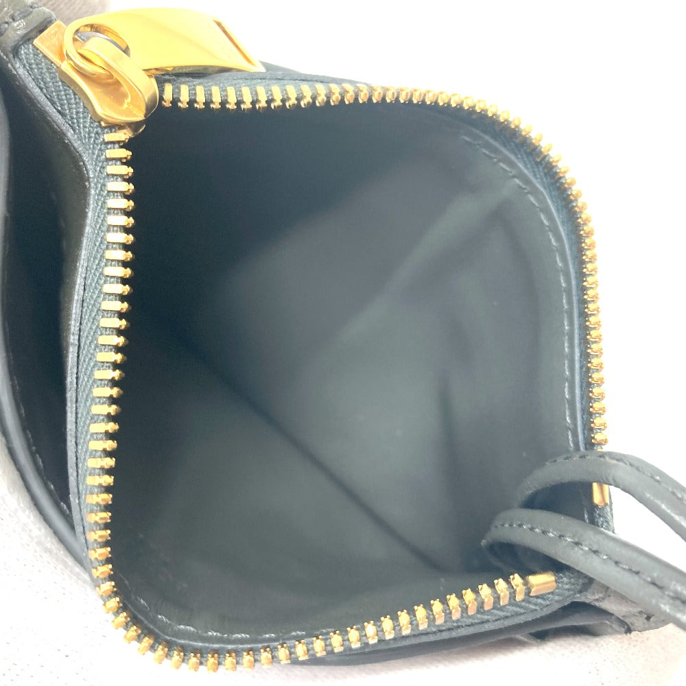 BOTTEGA VENETA Intrecciato Key Pouch, Coin Purse, Leather, Unisex, Khaki