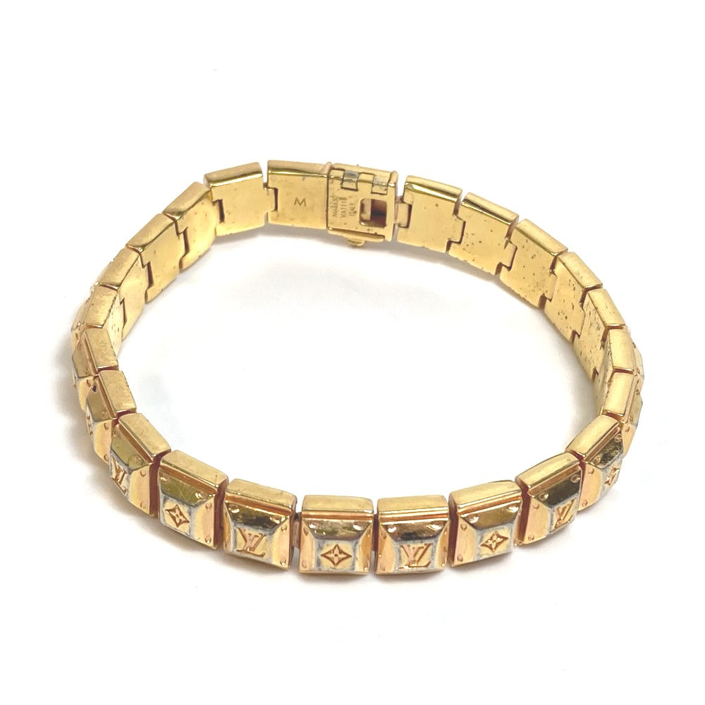 LOUIS VUITTON M64650 ブラスレ ナノグラム アクセサリー テニス ブレスレット メタル レディース ゴールド