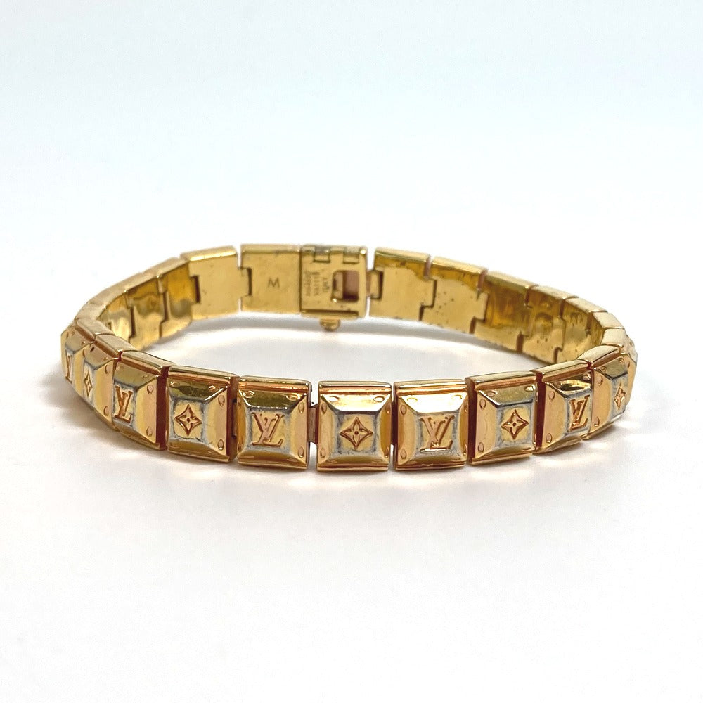 LOUIS VUITTON M64650 ブラスレ ナノグラム アクセサリー テニス ブレスレット メタル レディース ゴールド