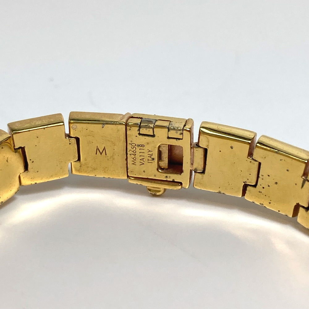 LOUIS VUITTON M64650 ブラスレ ナノグラム アクセサリー テニス ブレスレット メタル レディース ゴールド