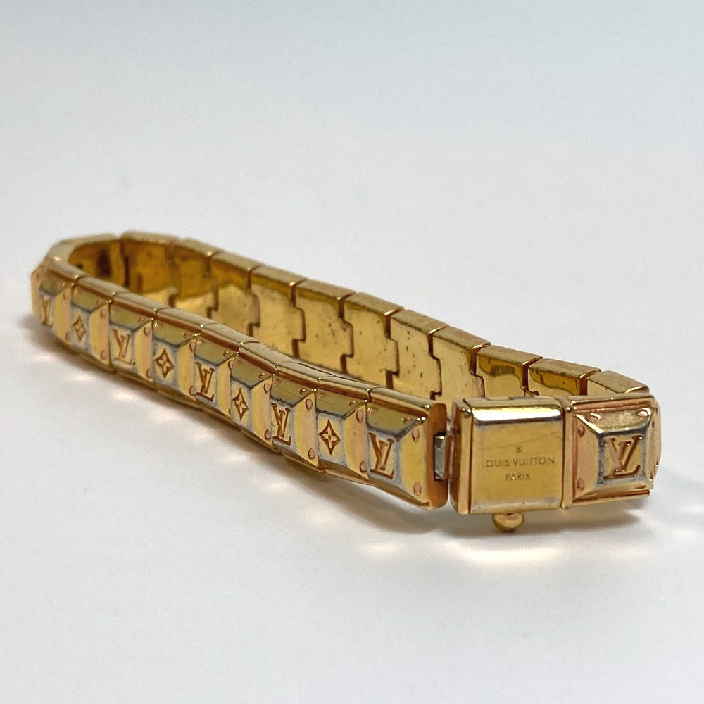 LOUIS VUITTON M64650 ブラスレ ナノグラム アクセサリー テニス ブレスレット メタル レディース ゴールド