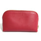 LOEWE Anagram Cosmetic Pouch, Leather, Red, Women's