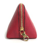 LOEWE Anagram Cosmetic Pouch, Leather, Red, Women's