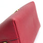 LOEWE Anagram Cosmetic Pouch, Leather, Red, Women's