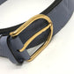LOUIS VUITTON M9580W Monogram Empreinte Scenic Gracieux Pants Belt in Monogram Empreinte Leather, Women's, Lilac Blue