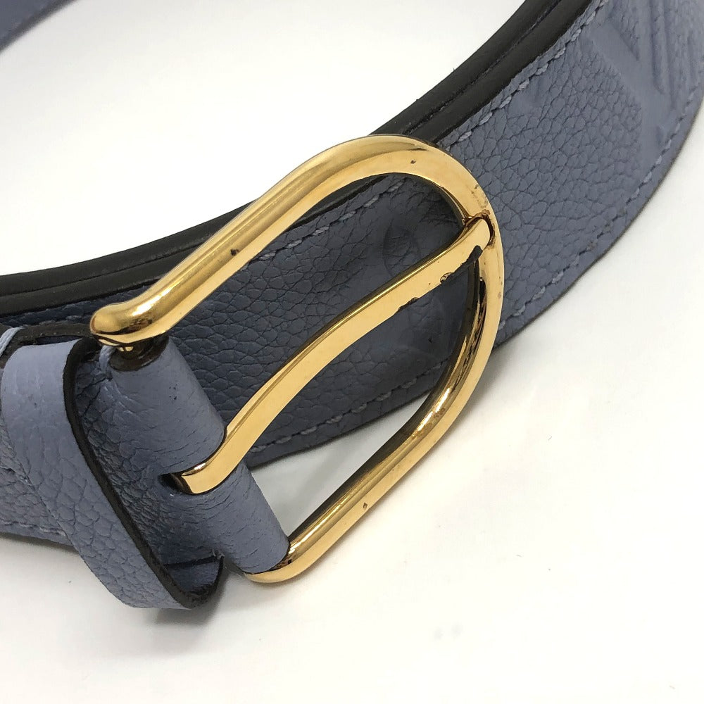 LOUIS VUITTON M9580W Monogram Empreinte Scenic Gracieux Pants Belt in Monogram Empreinte Leather, Women's, Lilac Blue