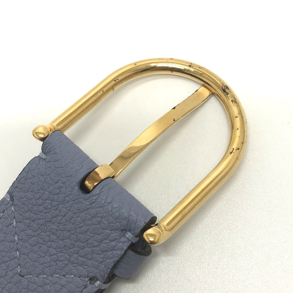 LOUIS VUITTON M9580W Monogram Empreinte Scenic Gracieux Pants Belt in Monogram Empreinte Leather, Women's, Lilac Blue