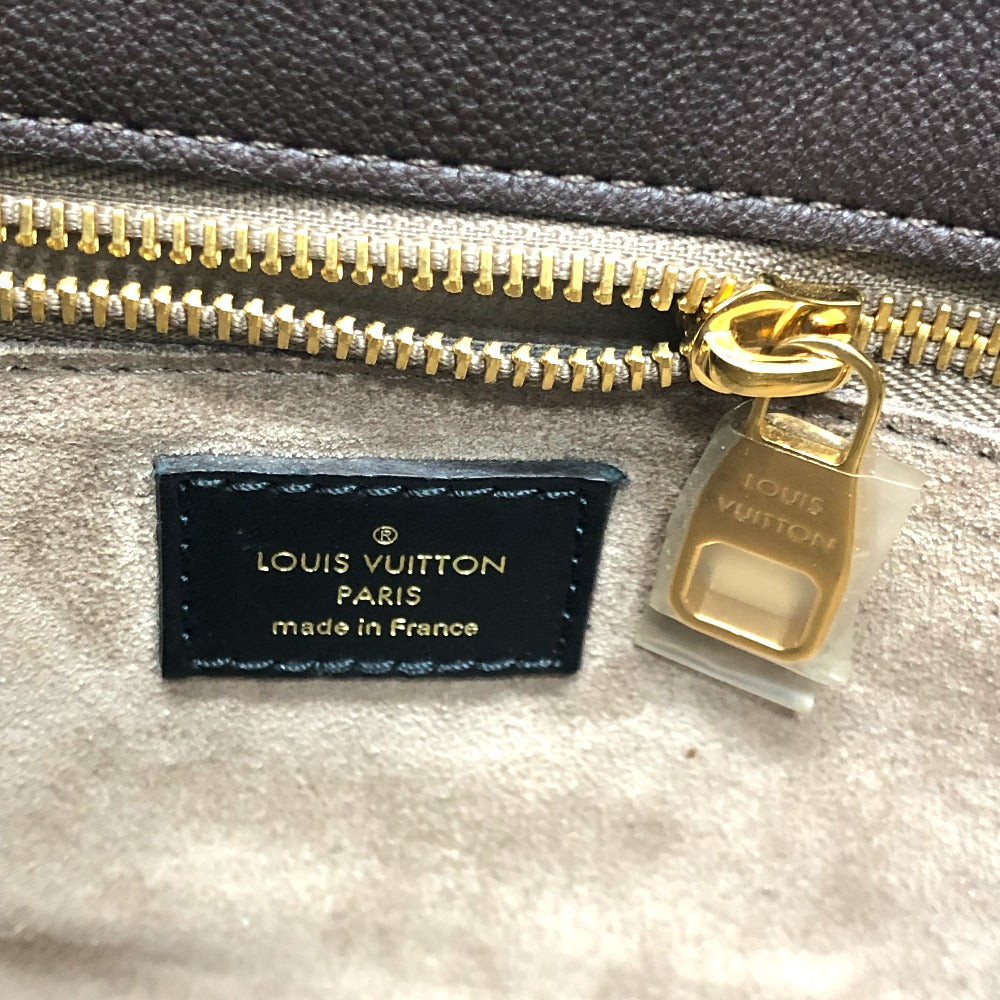 LOUIS VUITTON M41061 Monogram Tote W PM Handbag in Monogram Canvas, Women's, Chocolate Brown