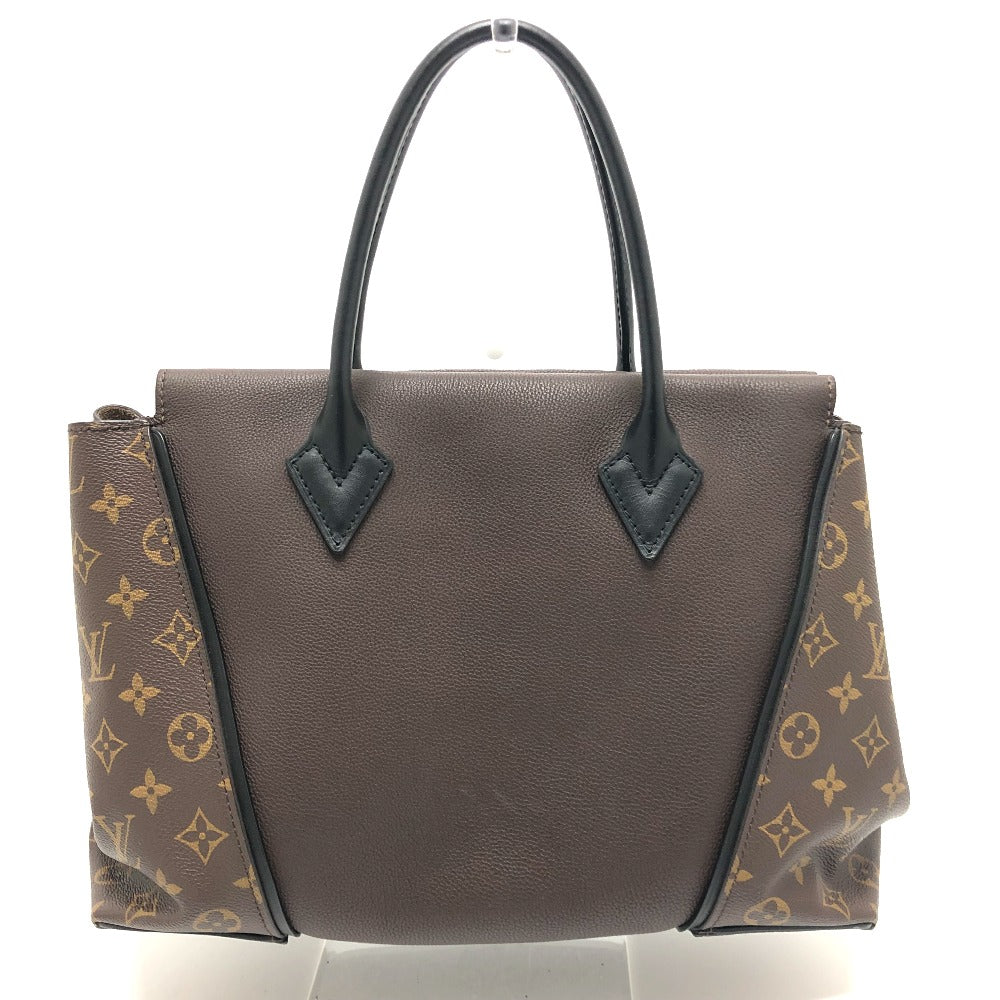 LOUIS VUITTON M41061 Monogram Tote W PM Handbag in Monogram Canvas, Women's, Chocolate Brown