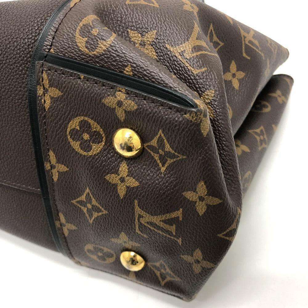 LOUIS VUITTON M41061 Monogram Tote W PM Handbag in Monogram Canvas, Women's, Chocolate Brown