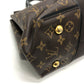 LOUIS VUITTON M41061 Monogram Tote W PM Handbag in Monogram Canvas, Women's, Chocolate Brown