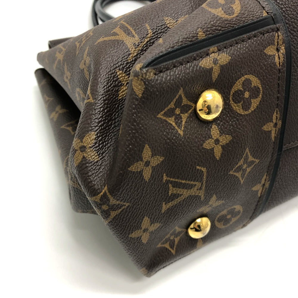 LOUIS VUITTON M41061 Monogram Tote W PM Handbag in Monogram Canvas, Women's, Chocolate Brown