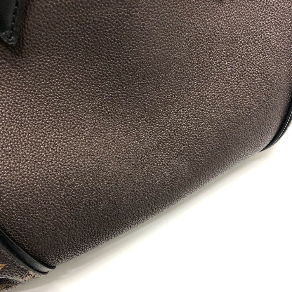 LOUIS VUITTON M41061 Monogram Tote W PM Handbag in Monogram Canvas, Women's, Chocolate Brown