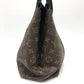 LOUIS VUITTON M41061 Monogram Tote W PM Handbag in Monogram Canvas, Women's, Chocolate Brown