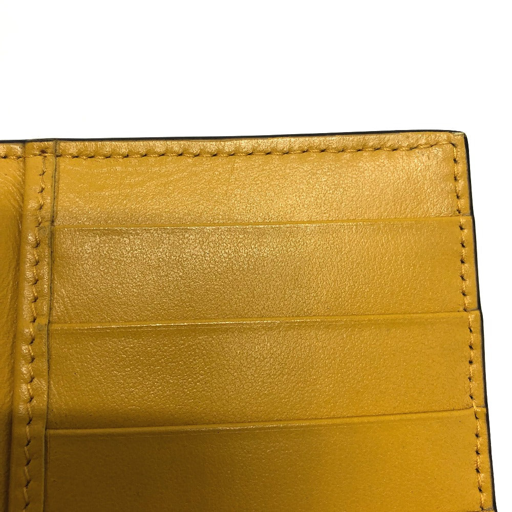 JIMMY CHOO フラップ/ロゴ 型押し サイフ ロングウォレット 2つ折り 長財布 レザー レディース イエロー