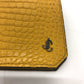 JIMMY CHOO フラップ/ロゴ 型押し サイフ ロングウォレット 2つ折り 長財布 レザー レディース イエロー
