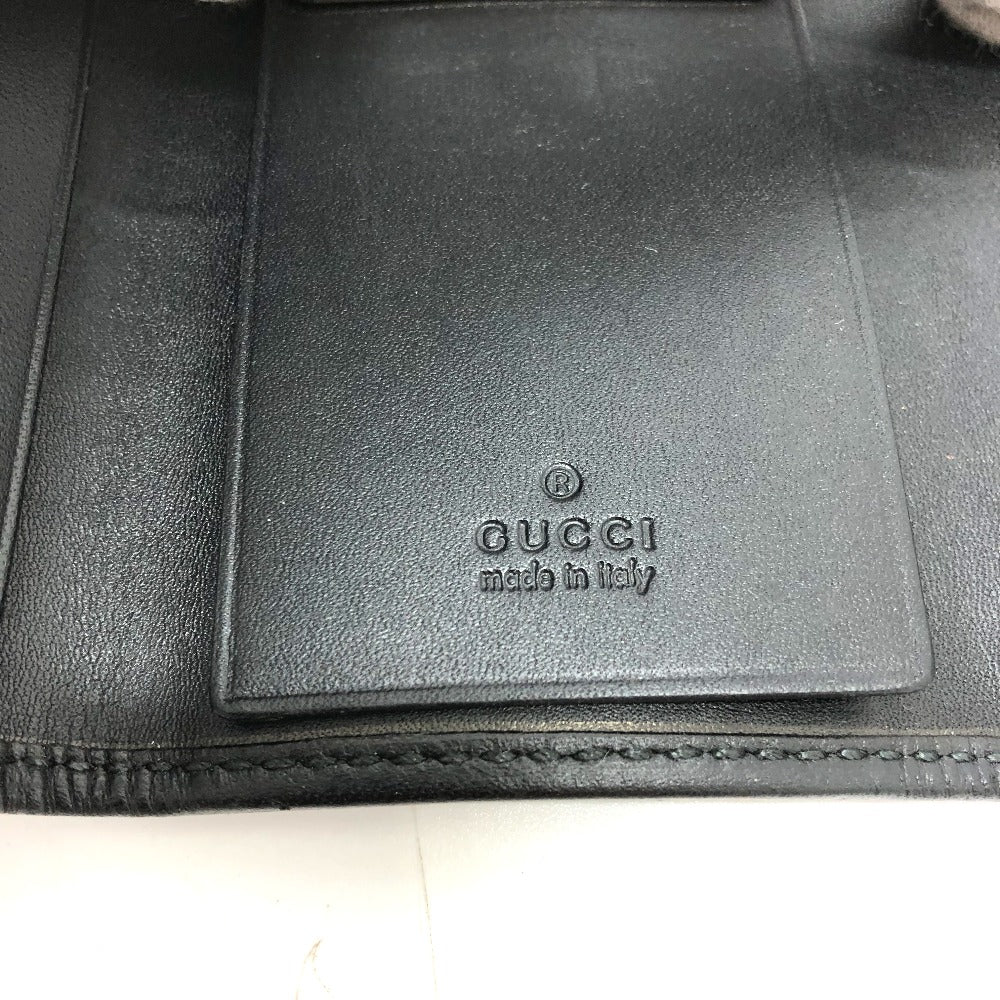 GUCCI 212111 GG Imprime 6-ring GG/Logo Key Case, Men's, Black