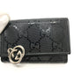 GUCCI 212111 GG Imprime 6-ring GG/Logo Key Case, Men's, Black