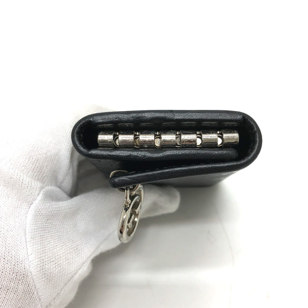 GUCCI 212111 GG Imprime 6-ring GG/Logo Key Case, Men's, Black
