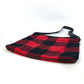 CELINE Check Crossbody Shoulder Bag, Cotton, Women's, Red