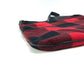 CELINE Check Crossbody Shoulder Bag, Cotton, Women's, Red