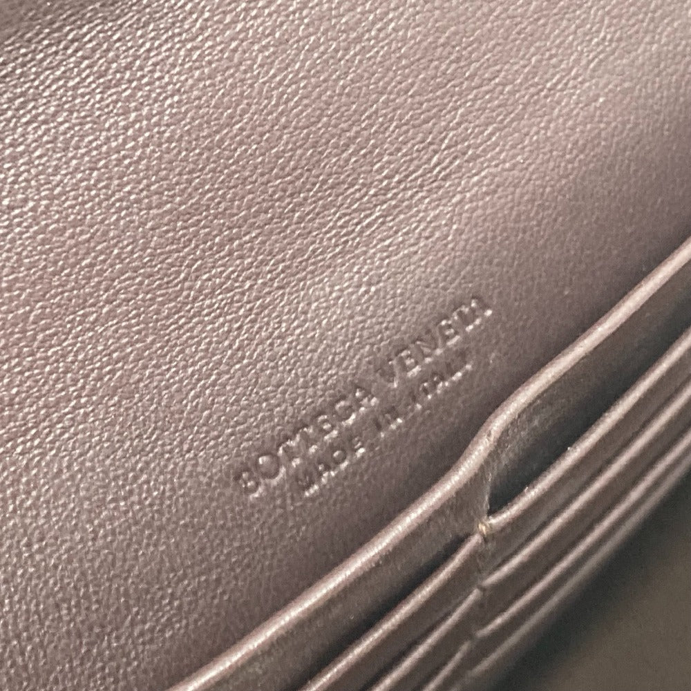 BOTTEGA VENETA 150509 Intrecciato Flap Long Wallet in Brown Leather for Men