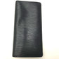 LOUIS VUITTON M60615 Epi Portefeuille Brazza Bifold Long Wallet in Epi Leather, Men's Blue Marine Navy