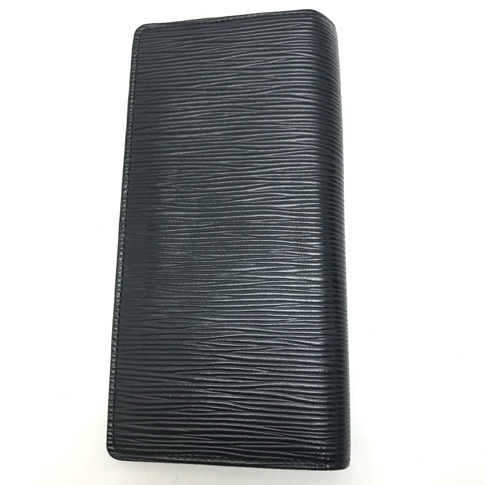 LOUIS VUITTON M60615 Epi Portefeuille Brazza Bifold Long Wallet in Epi Leather, Men's Blue Marine Navy