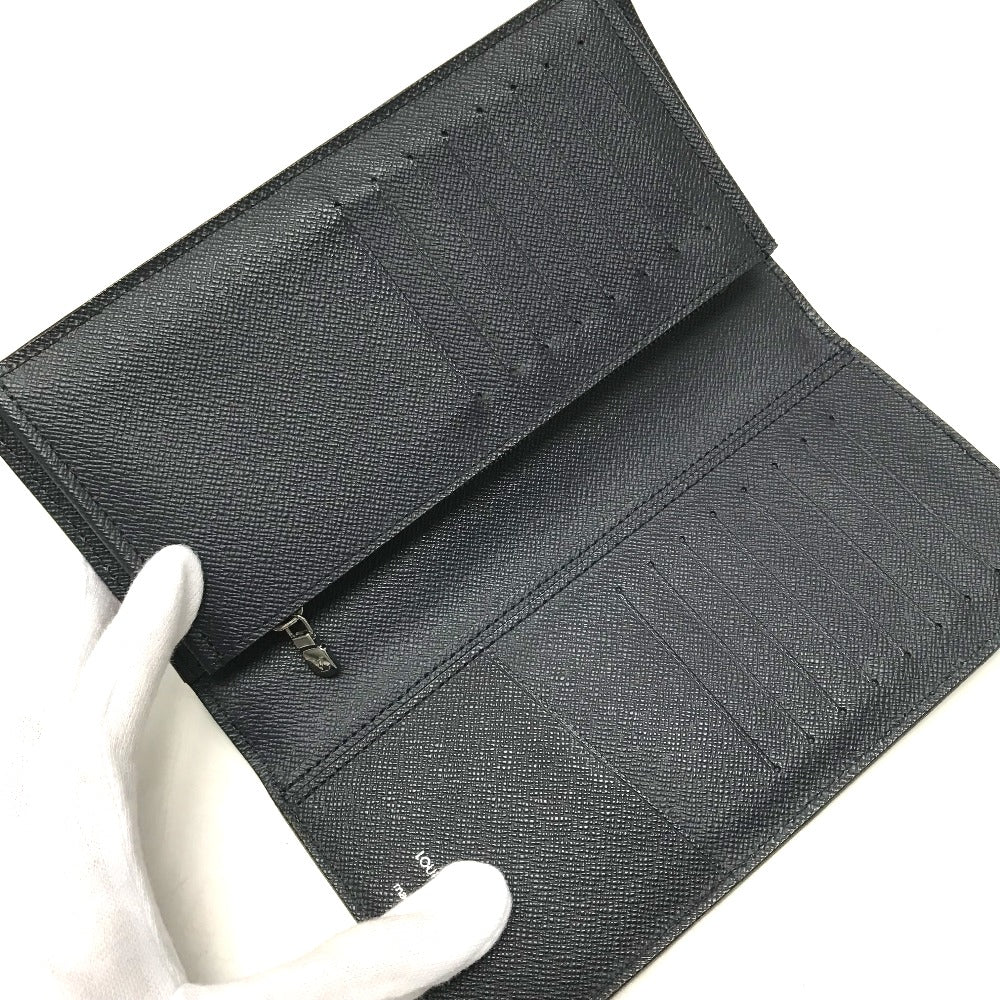 LOUIS VUITTON M60615 Epi Portefeuille Brazza Bifold Long Wallet in Epi Leather, Men's Blue Marine Navy