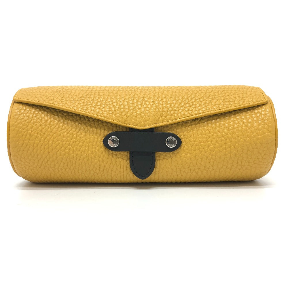 FENDI 7AS073 時計ケース ウォッチケース 時計ケース アクセサリーケース レザー レディース イエロー
