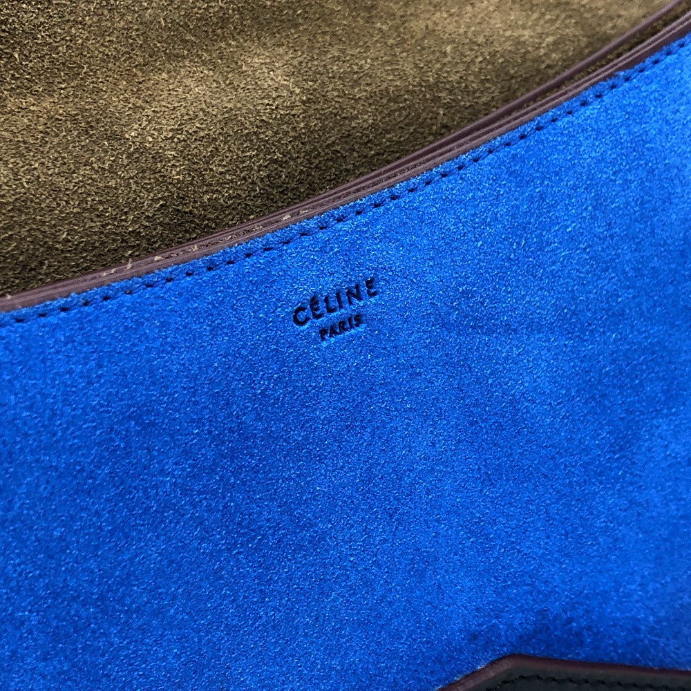 CELINE 斜め掛けバッグ ショルダーバッグ レザー レディース ブラウン