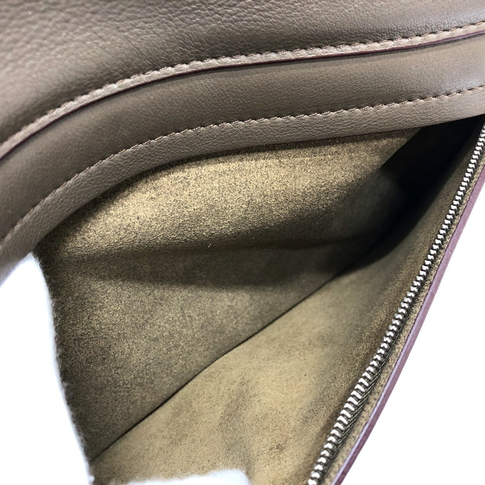 CELINE 斜め掛けバッグ ショルダーバッグ レザー レディース ブラウン