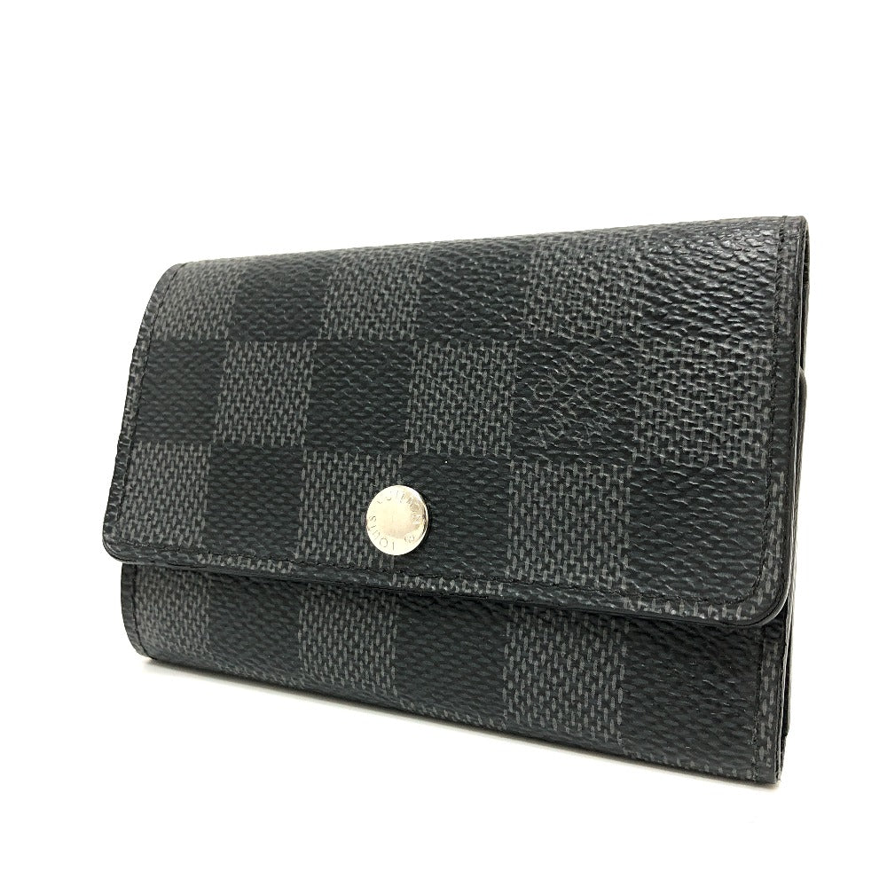 LOUIS VUITTON N62662 ダミエグラフィット ミュルティクレ6 ６連キーケース キーケース ダミエグラフィットキャンバス メンズ ブラック