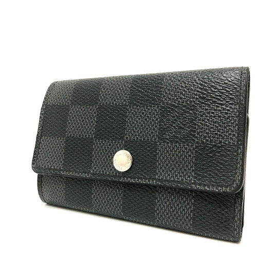 LOUIS VUITTON N62662 ダミエグラフィット ミュルティクレ6 ６連キーケース キーケース ダミエグラフィットキャンバス メンズ ブラック
