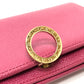 BVLGARI ロゴクリップ ロングウォレット ウォレット 長財布 レザー レディース ピンク