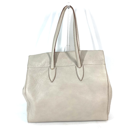 MAX MARA カバン ロゴ トートバッグ ポーチ付き 肩掛け ショルダーバッグ レザー レディース グレージュ系