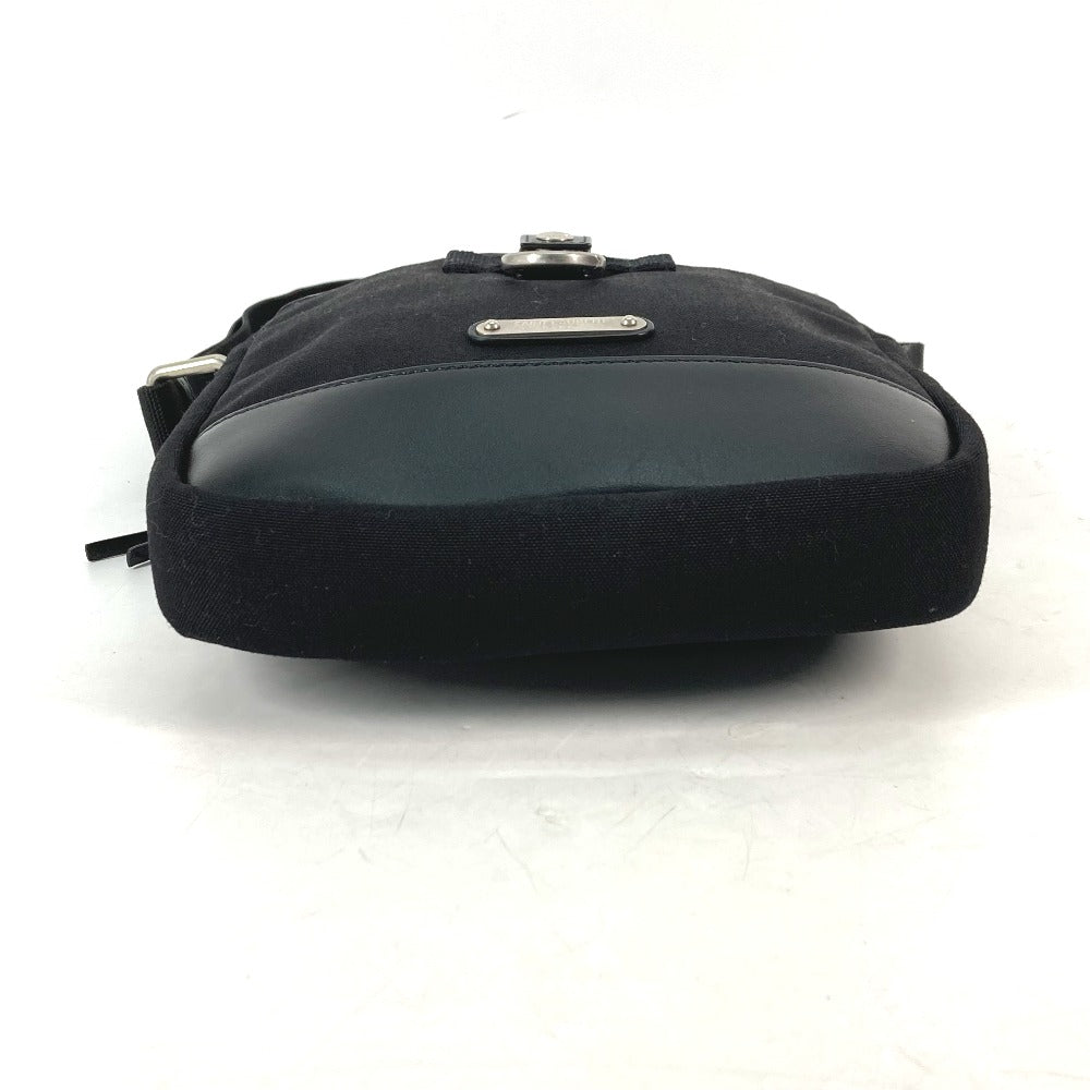 SAINT LAURENT PARIS 482777 斜め掛け カバン リビングトン サックポーチ ポシェット ショルダーバッグ レザー/キャンバス メンズ ブラック
