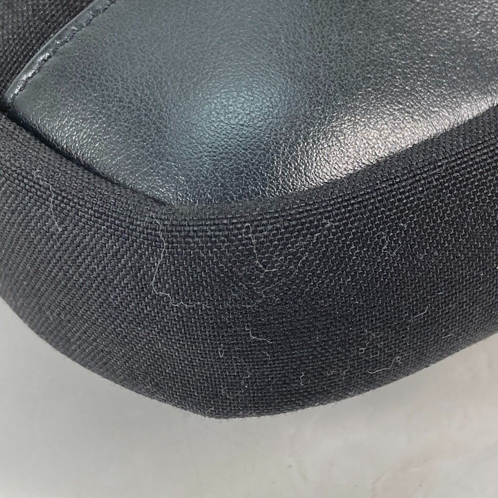 SAINT LAURENT PARIS 482777 斜め掛け カバン リビングトン サックポーチ ポシェット ショルダーバッグ レザー/キャンバス メンズ ブラック