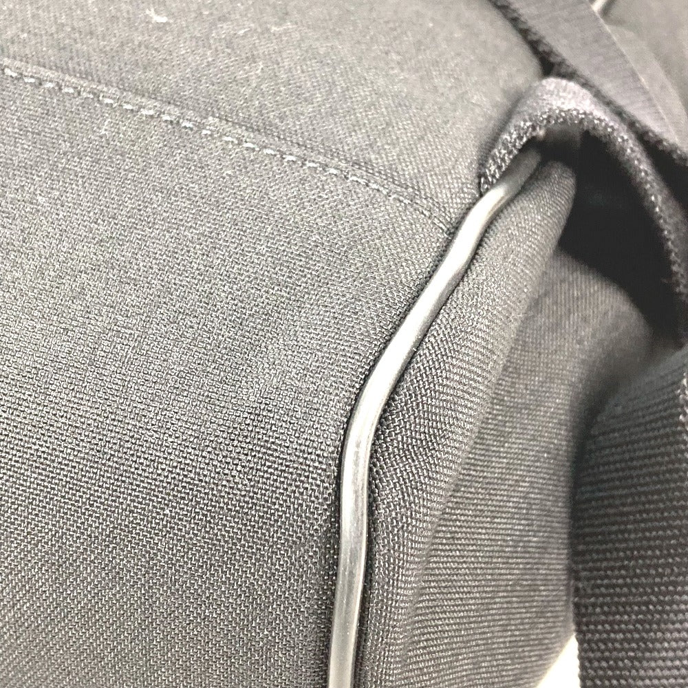 SAINT LAURENT PARIS 650617 カバン ロゴ バックパック カバン リュックサック レザー/キャンバス メンズ ブラック