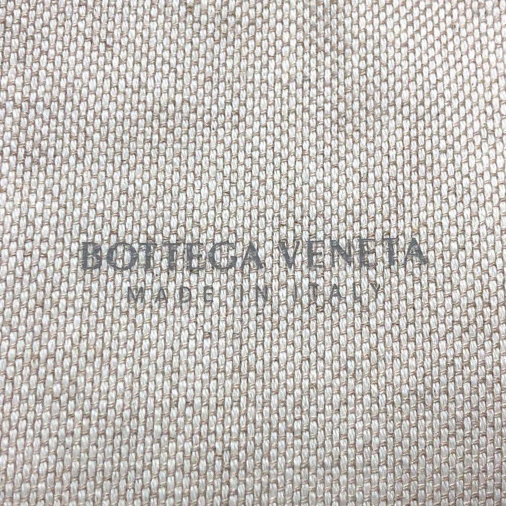 BOTTEGA VENETA ロゴ ポーチ セカンドバッグ キャンバス レディース ベージュ