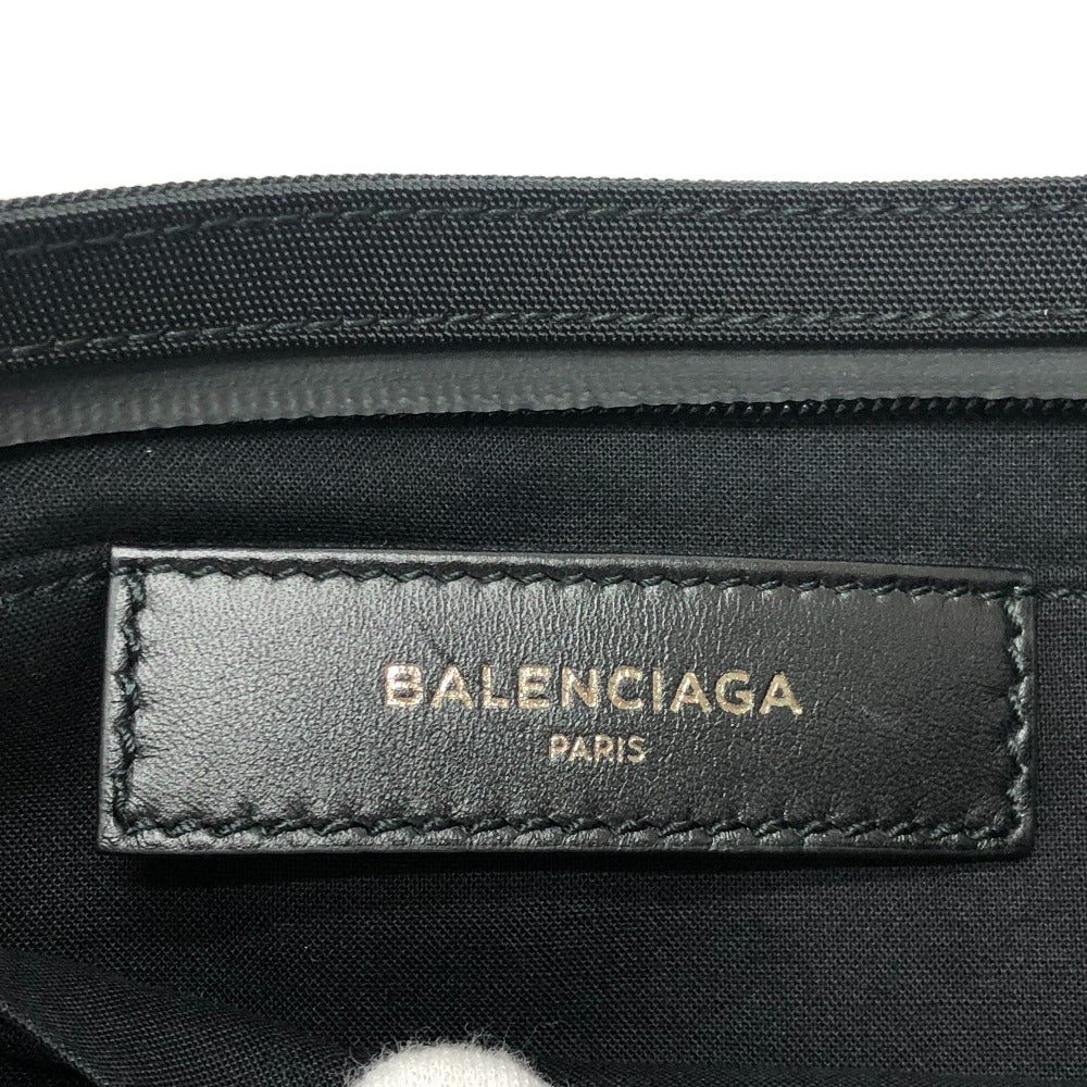 BALENCIAGA 459745 SINNERS ロゴ セカンド ポーチ カバン 手持ち クラッチバッグ ナイロン メンズ ブラック